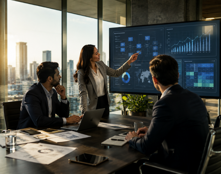 Business intelligence consulting services helping businesses make data-driven decisions